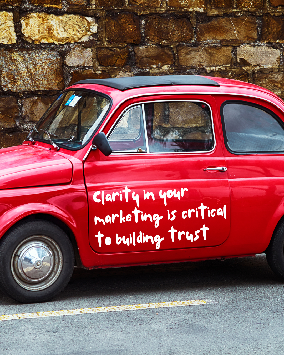 Clarity in your marketing is critical to building trust