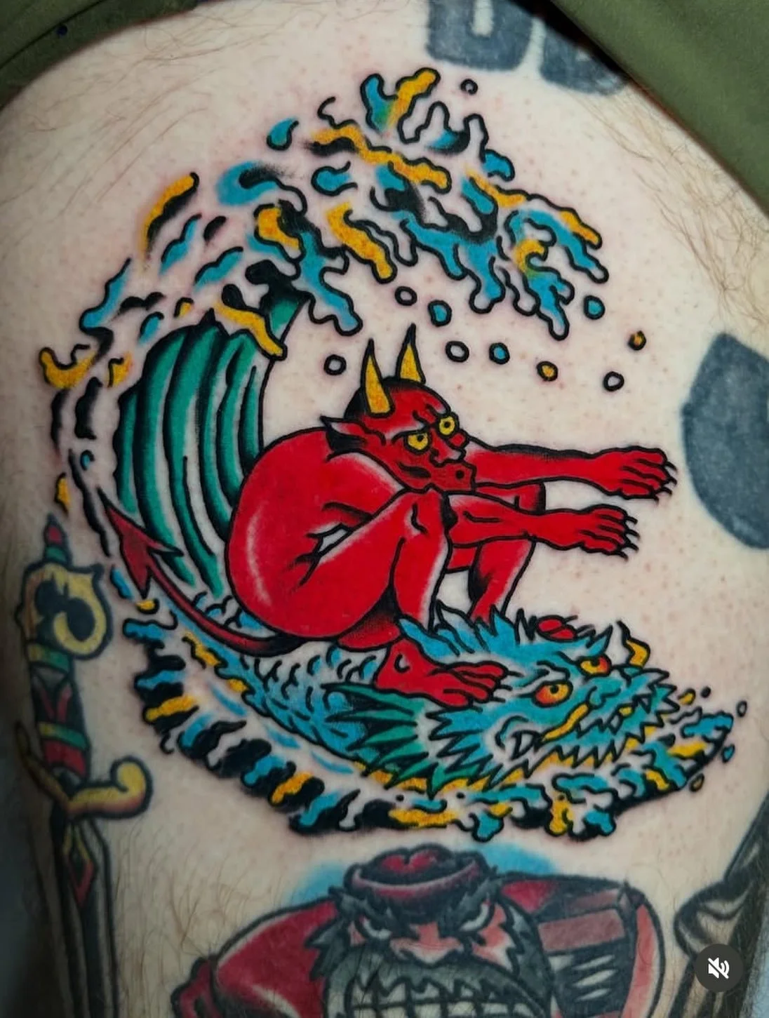 Tattoo by @danduquettetattoo #northshorema #gardencitytattoo #traditionaltattoos #traditionaltattoo #beverlyma