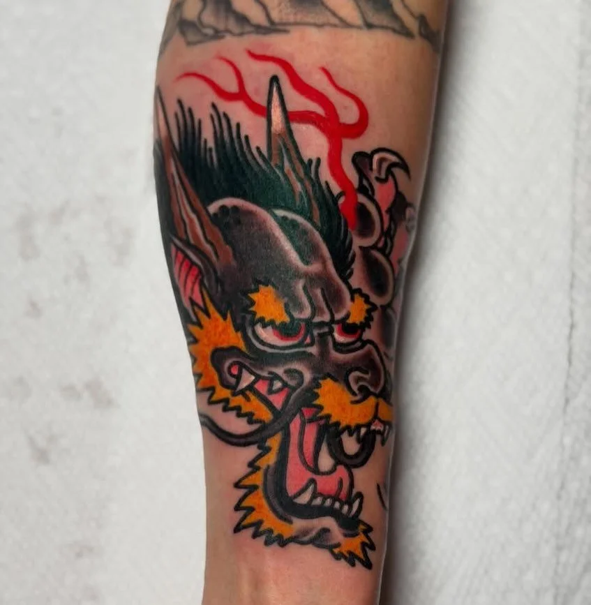 Tattoo by @frankiemejiatattoo #northshorema #gardencitytattoo #traditionaltattoos #traditionaltattoo #beverlyma