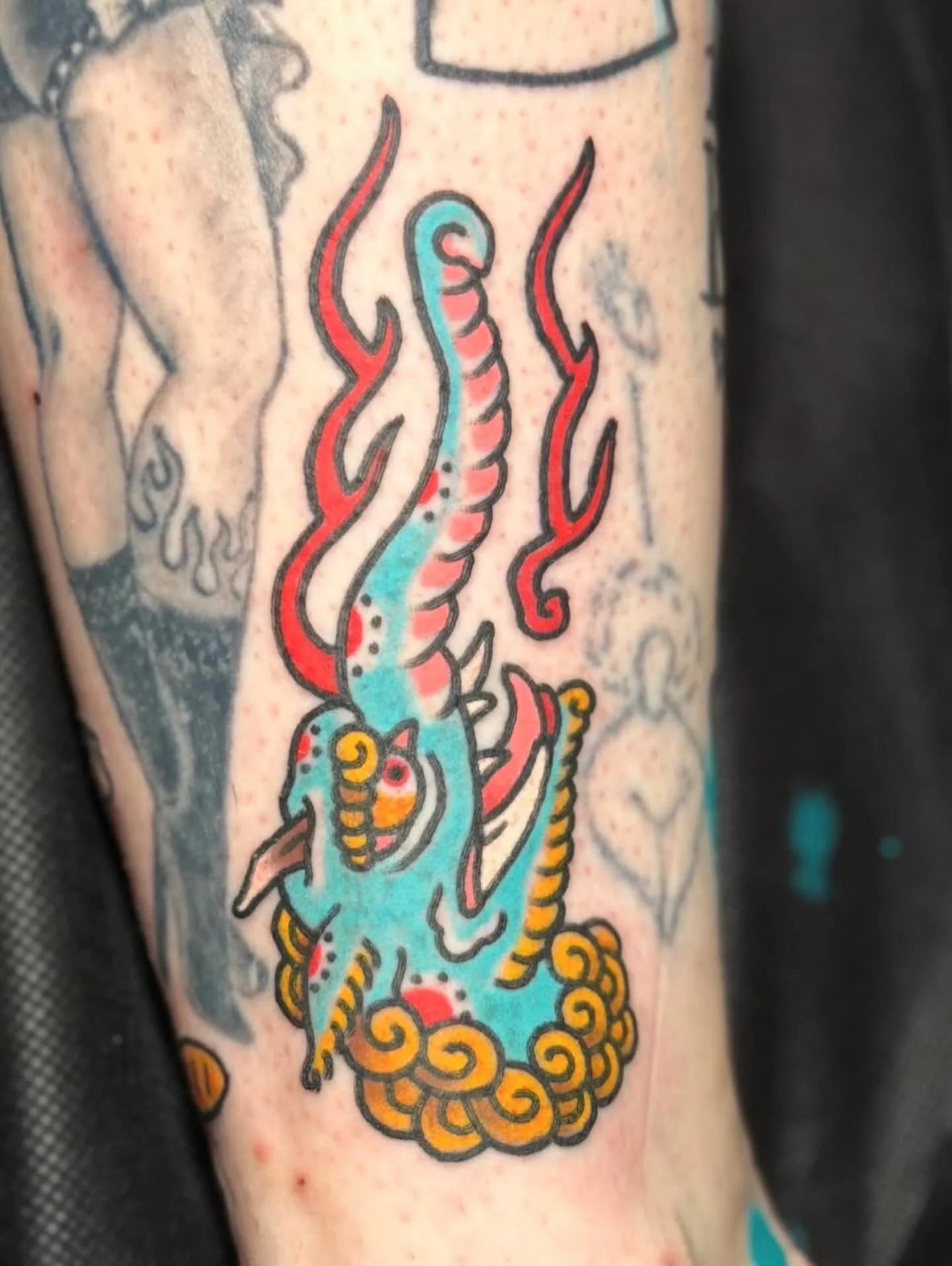 Tattoo by @frankiemejiatattoo #northshorema #gardencitytattoo #traditionaltattoos #traditionaltattoo #beverlyma