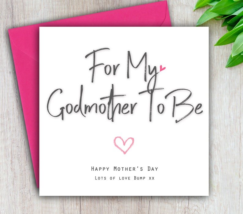 Personalised Mothers Day Card, For My Auntie To Be from Baby Bump, Godmother, Grandma, Nana To Be