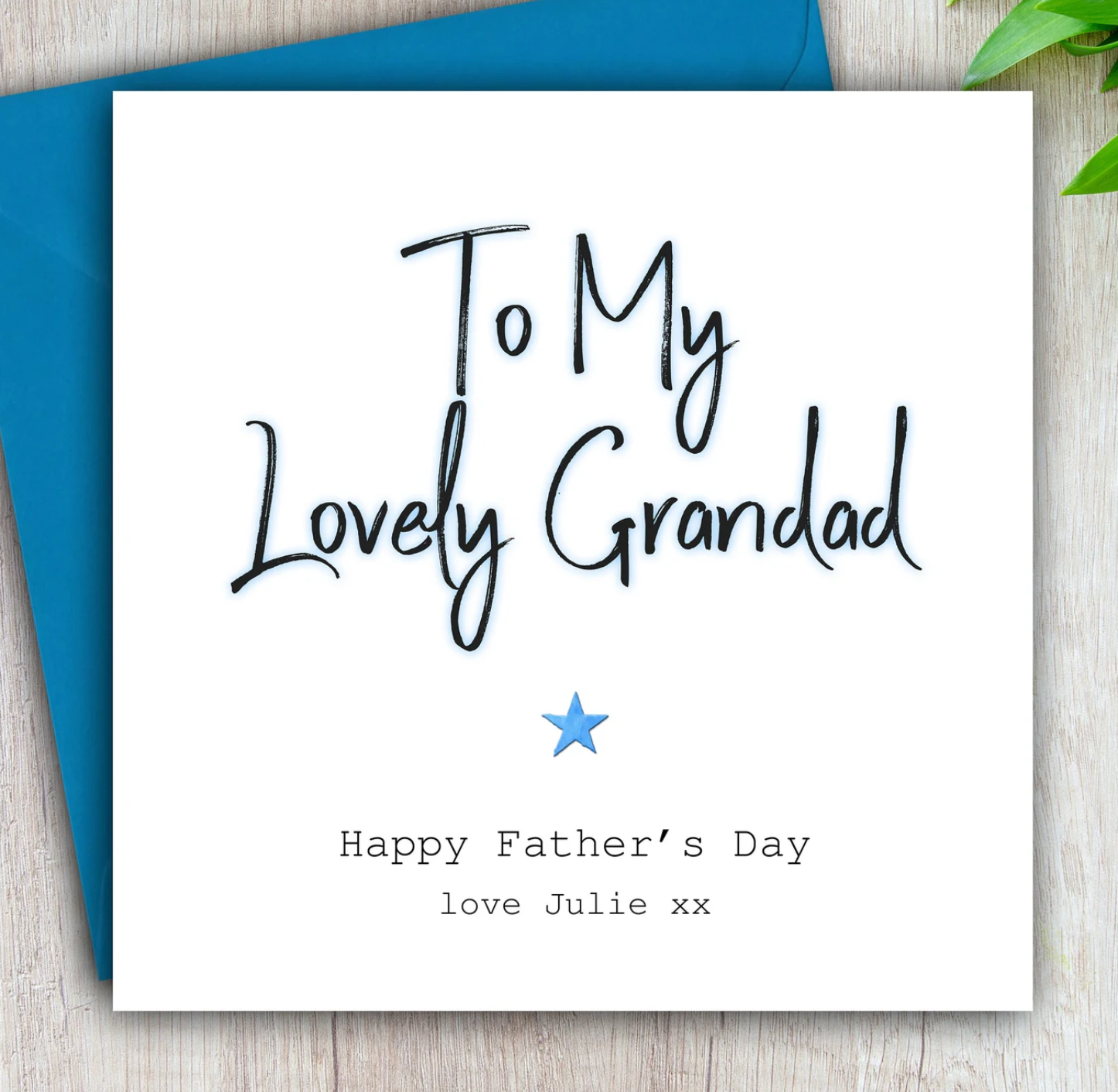 To My Lovely Grandad, Daddy, Grandad, Grandpa, Uncle, Godfather Fathers Day Card