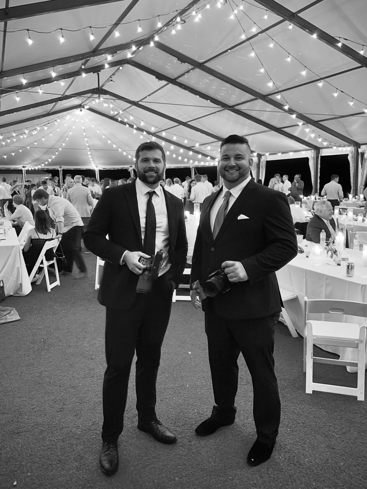 Your wedding day is special and we believe that we need to blend in, look good, and fit this special day! We see a lot of videographers out there who will show up to a wedding day in a t-shirt, jeans, and/or gym shoes. You WILL NOT get that with Vent