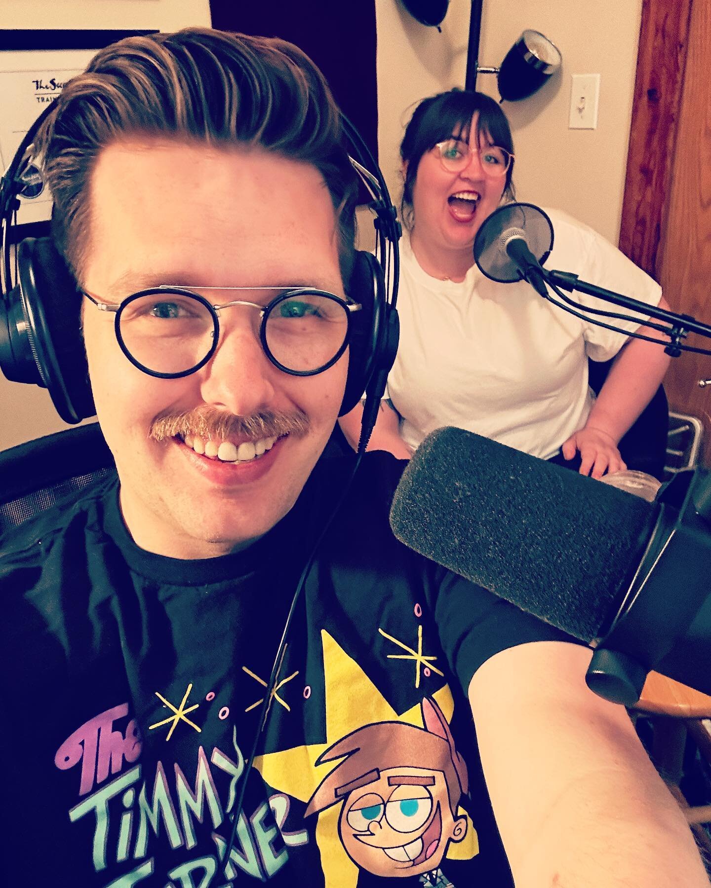 Recording for this weeks upcoming episode! We&rsquo;re talking all about an all new film release so keep your eyes and ears ready! 🎬🎥🎉 #filmreview #podcast