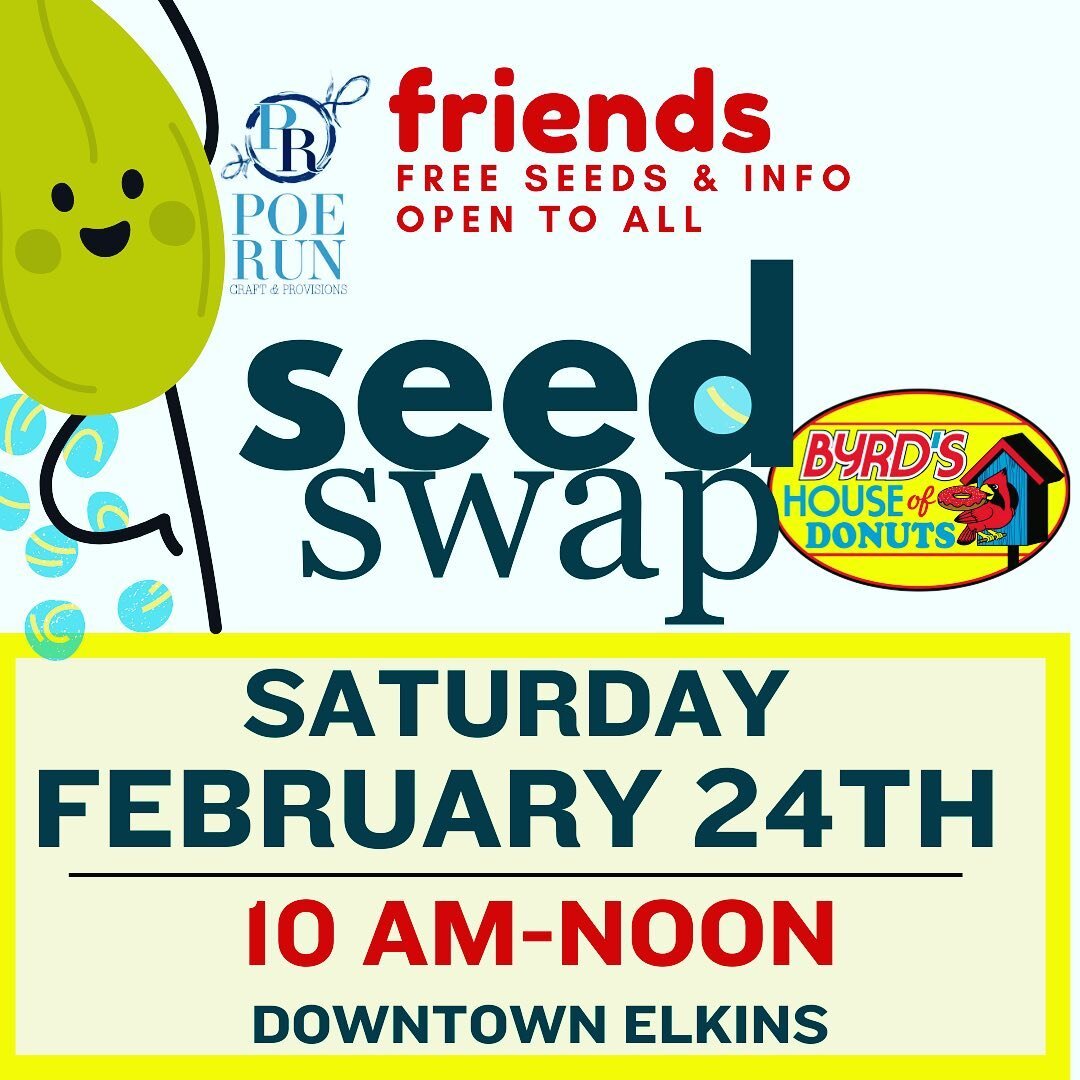 Free seeds this morning! Come on down today even if you don&rsquo;t have seeds to swap #seedswapday #homesteadlife