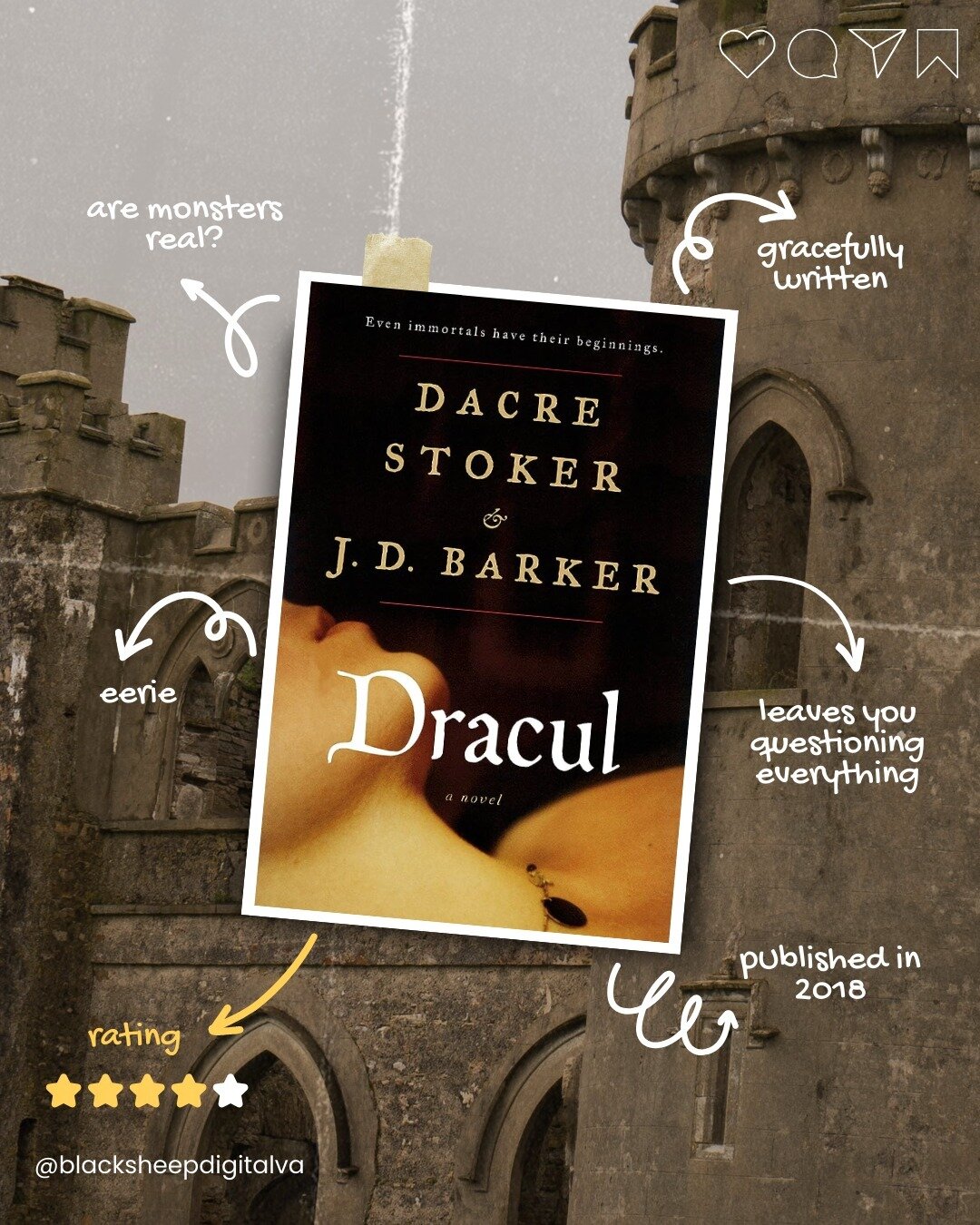 Because I'm such a chicken, I don't usually do spooky at all. 🫣

After watching one of @darling_desi_'s videos, where she talked about this book, I immediately had to read it. 🤓

Had I read Dracula or seen any of the film versions in my life? No 😅