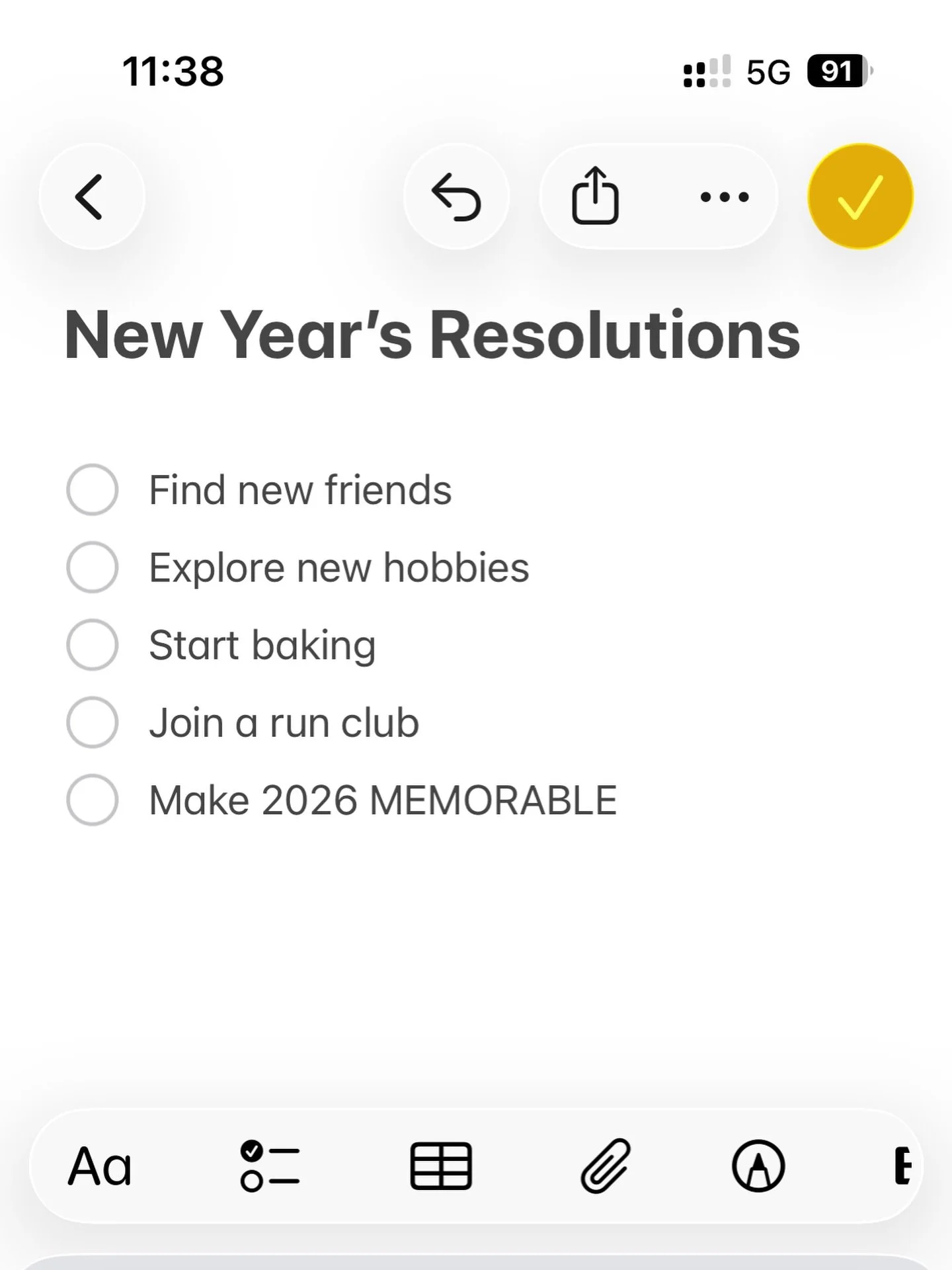 New year, new goals! 
We&rsquo;re setting our 2026 resolutions and we don&rsquo;t want to do them alone. Let&rsquo;s buddy up! 

What&rsquo;s on your 2026 bucket list?