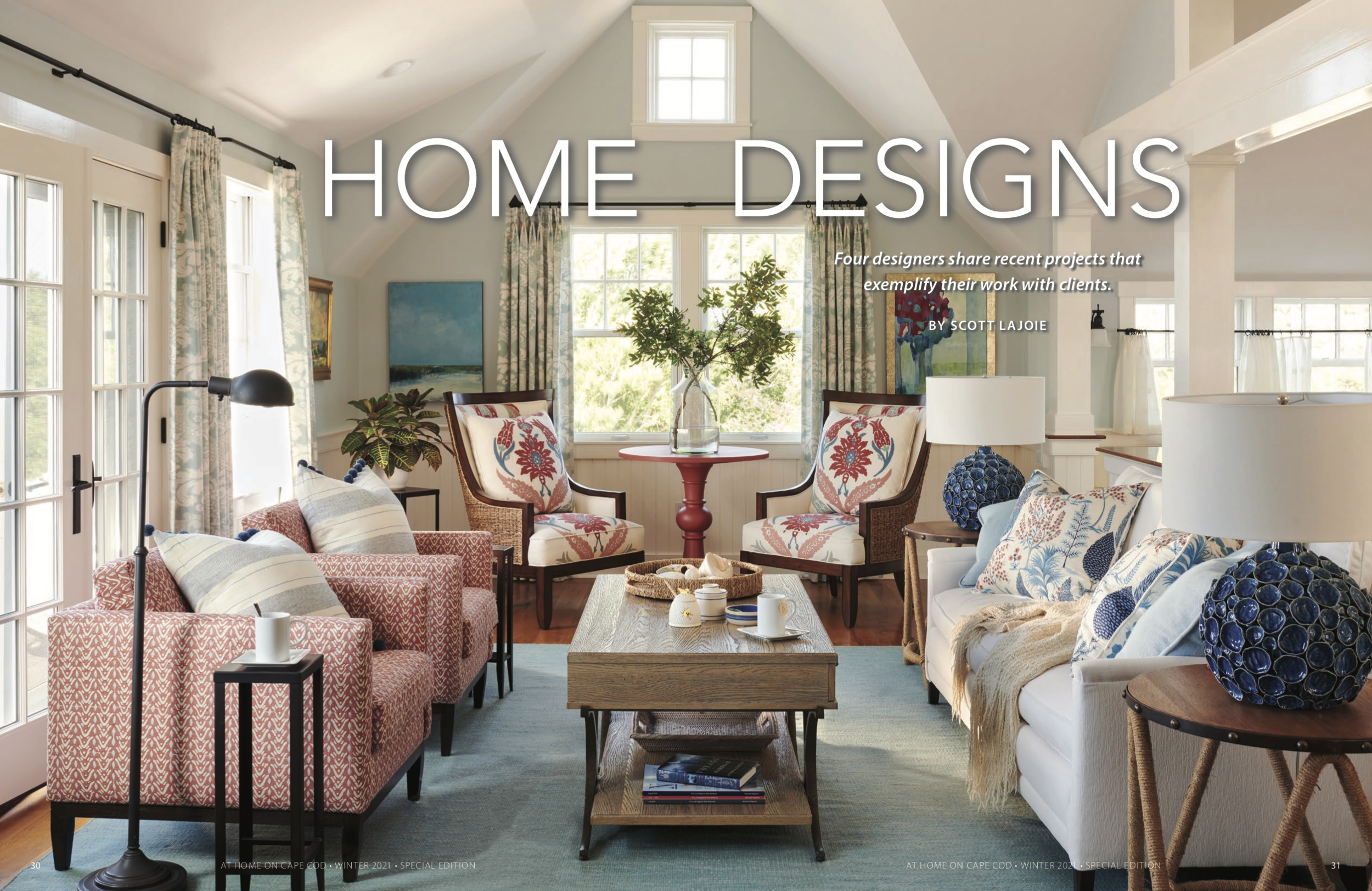 At Home on Cape Cod: The Interior Design Issue January 2021