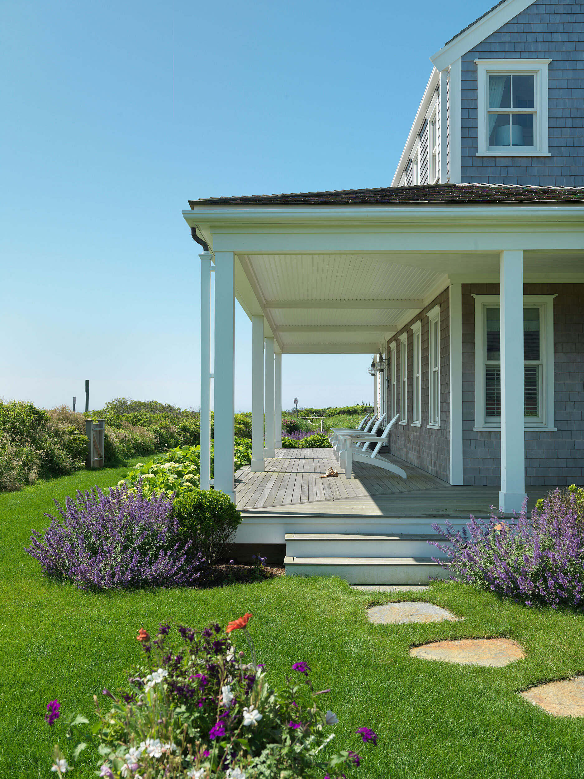 Front Porch of Nantucket Home