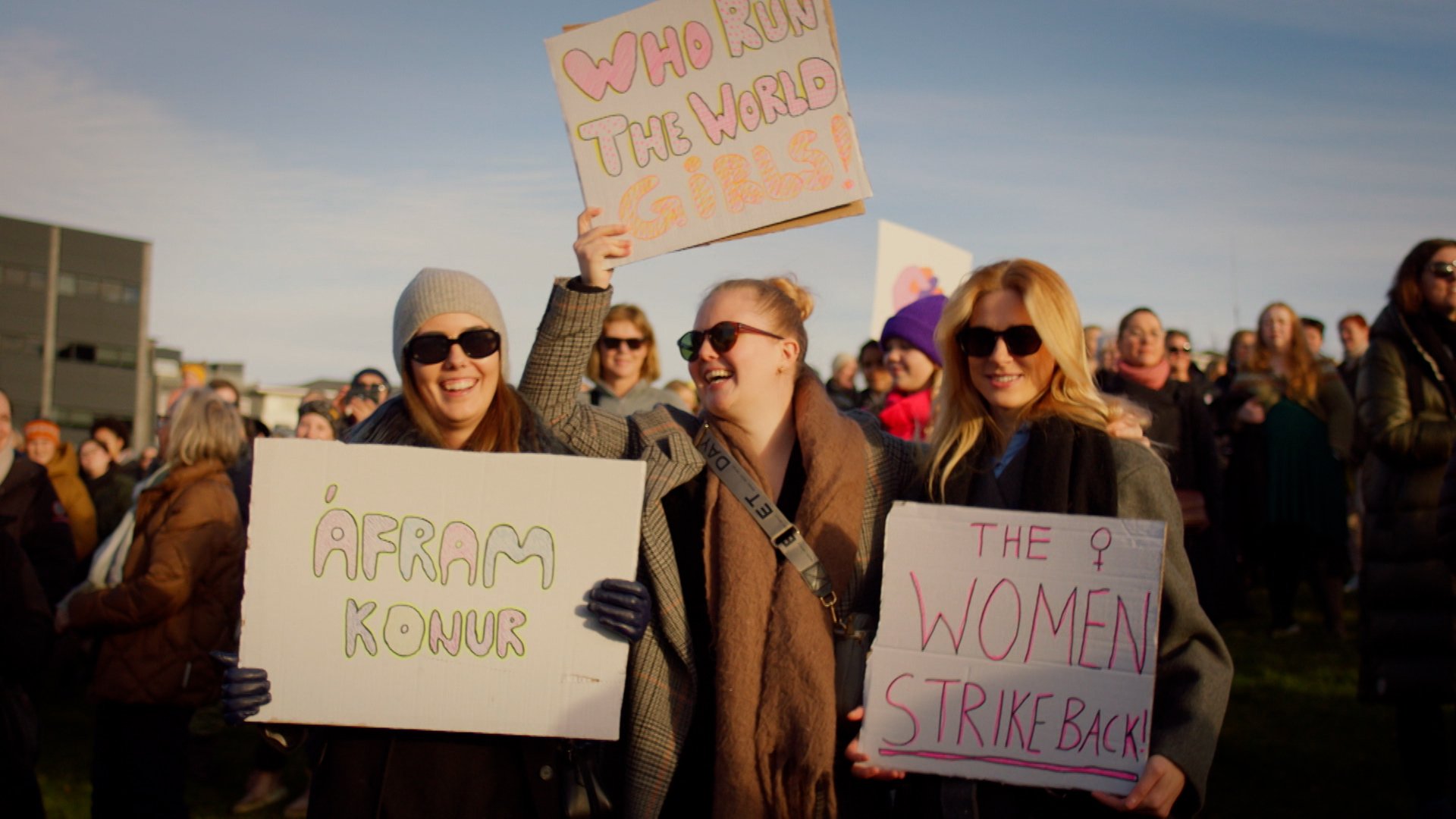Iceland women strike gender paygap third shift equality