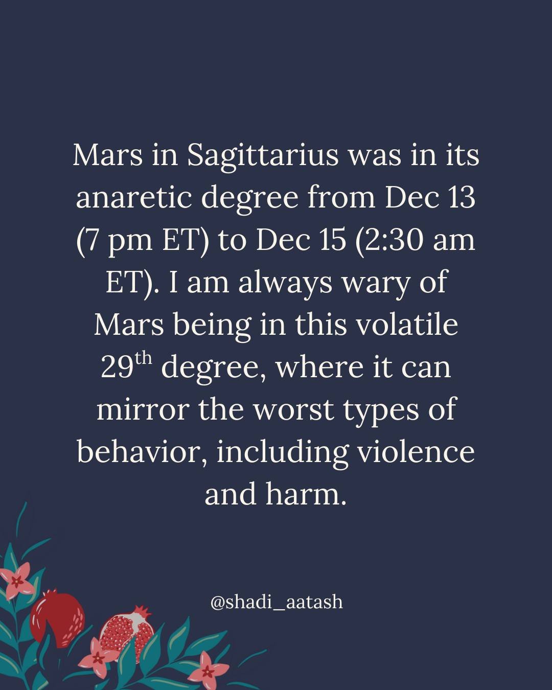 Mars is a malefic, meaning that it's a planet that naturally brings challenge, tension, conflict, or difficult energy.

Being malefic doesn&rsquo;t mean &ldquo;evil&rdquo; or something to fear. It means energy that is intense, confrontational, or cat