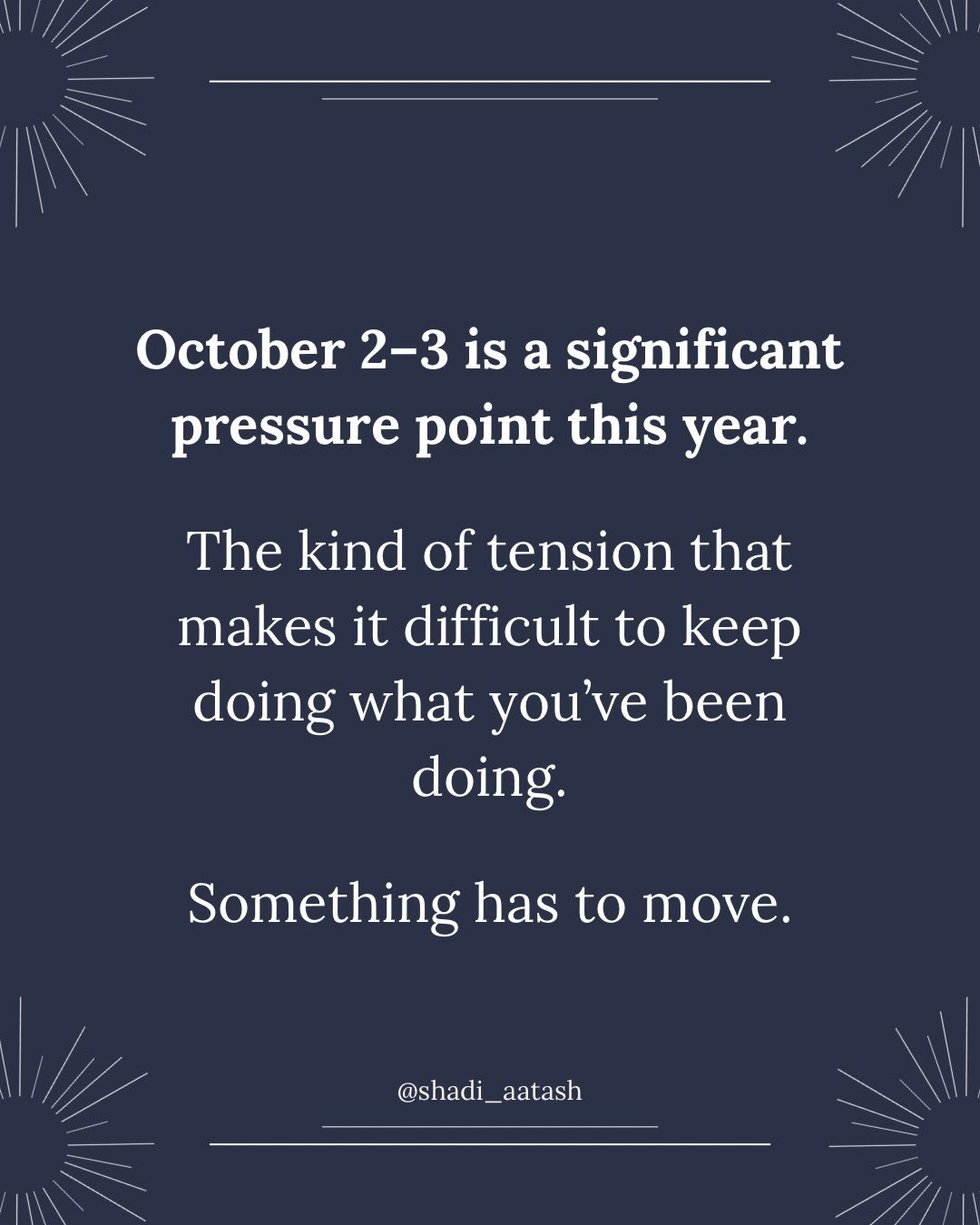 October begins with pressure. And it sure has something to say.

This astrology makes it harder to ignore what is already strained or unresolved.

I&rsquo;ll be following this astrology closely throughout October inside Cosmic Sanctuary with guidance
