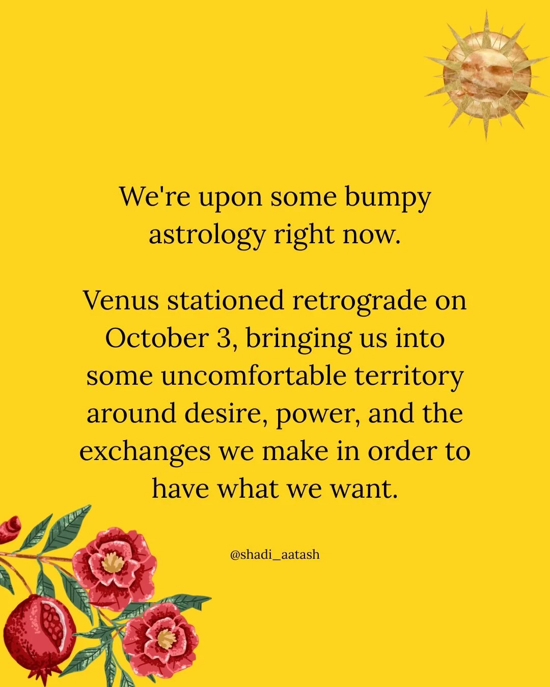 Sekhmet embodies the paradox of destruction and healing. 

She represents the fire that can dismantle what has become harmful while protecting what is still vital.

Her presence feels especially potent for this Venus Retrograde because the work isn&r
