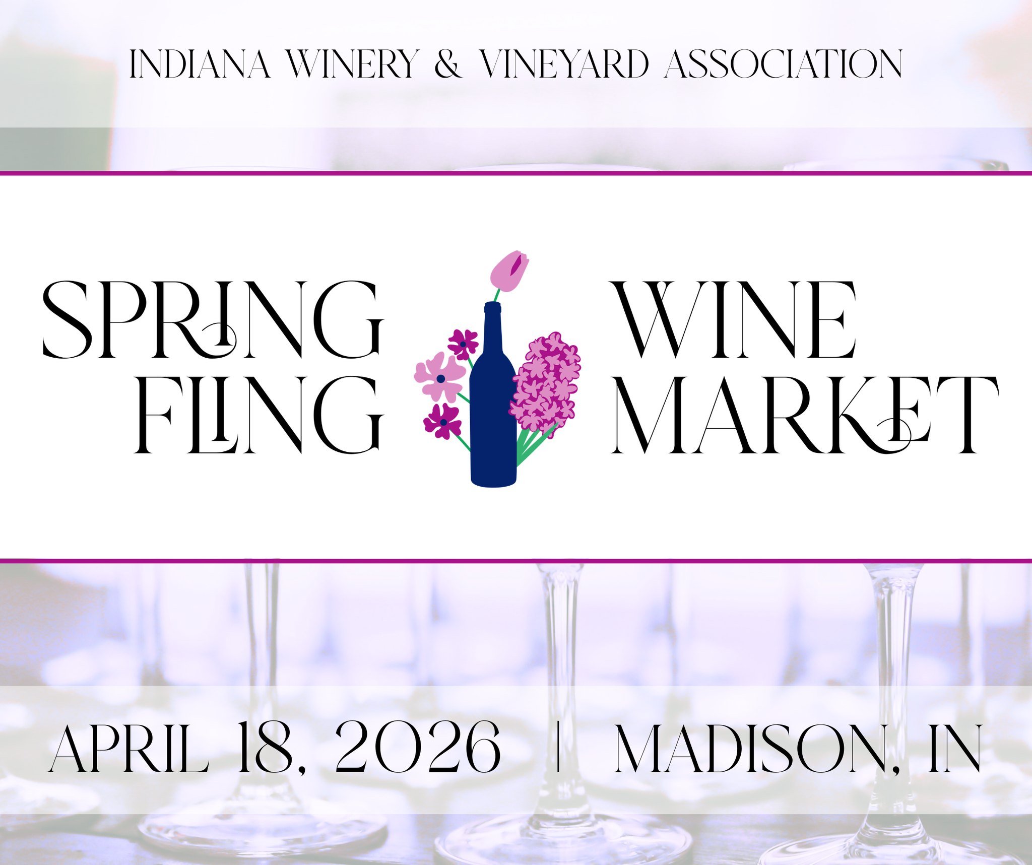 Shake off winter and toast to spring at the Spring Fling Wine Market &mdash; a lively celebration ofIndiana wine, local flavor, and community spirit.

Hosted by the Indiana Winery and Vineyard Association, this vibrant seasonal market brings together