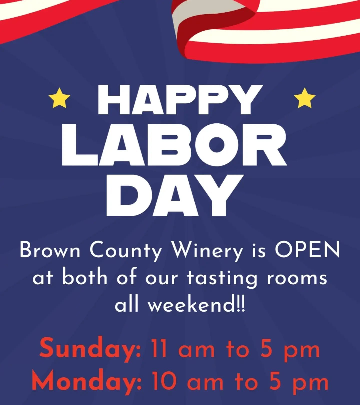 We have some relief from the heat in Brown County!! Visit our two tasting rooms for a wine tasting over Labor Day weekend. #ilovebrowncounty