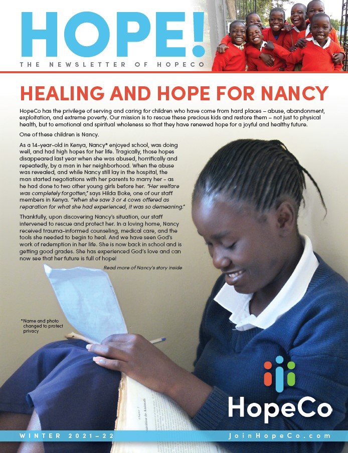 Winter 2021: Healing and Hope for Nancy