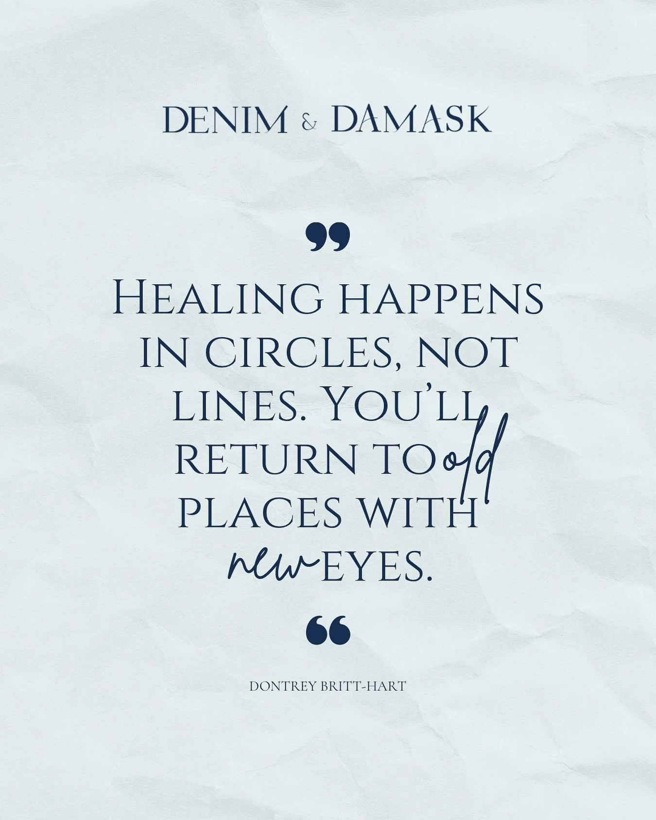WELLNESS WEDNESDAY &mdash; Healing isn&rsquo;t always a straight path. It&rsquo;s a journey that loops, pauses, and revisits. Sometimes you find yourself back in familiar places, but with a heart that&rsquo;s grown softer, stronger, and wiser.

Wheth