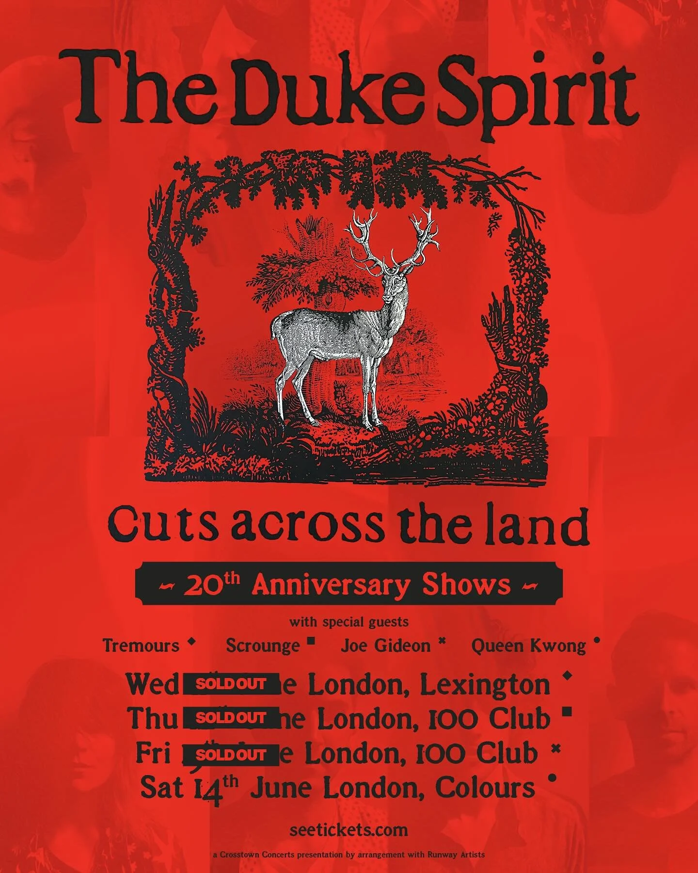 JUST ANNOUNCED a second London show on 11th of June supporting @thedukespirit at @thelexingtonlondon ππ₯β€οΈπΈ
… and it’s SOLD OUT 
#