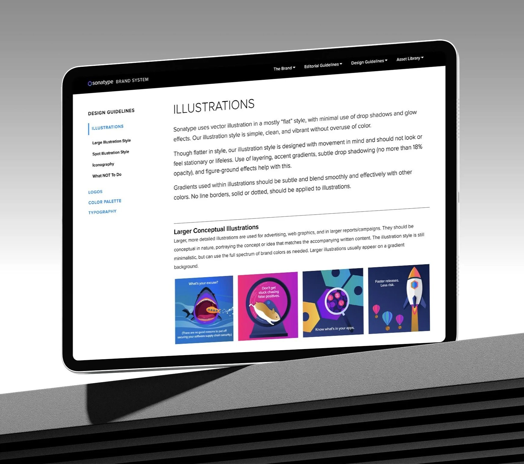 Sonatype Brand System: Illustrations