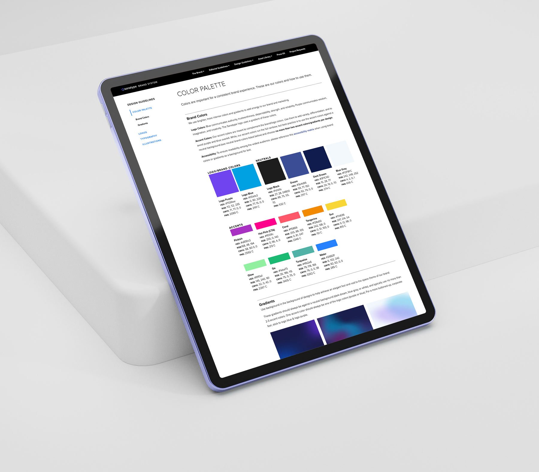 Sonatype Brand System: Colors