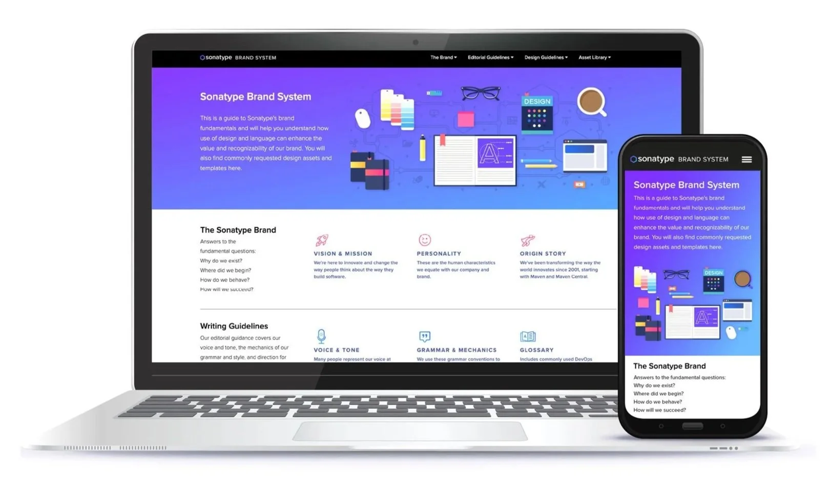 Sonatype Online Brand System