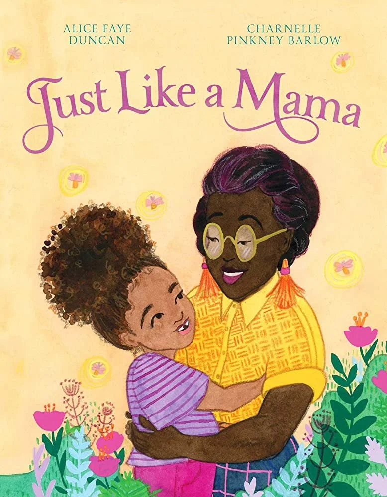 A young Black girl hugging her grandmother