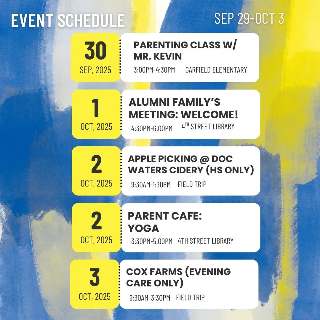 Here&rsquo;s a look at the week ahead! Check out what&rsquo;s happening at BBI and stay in the loop! 💙💛