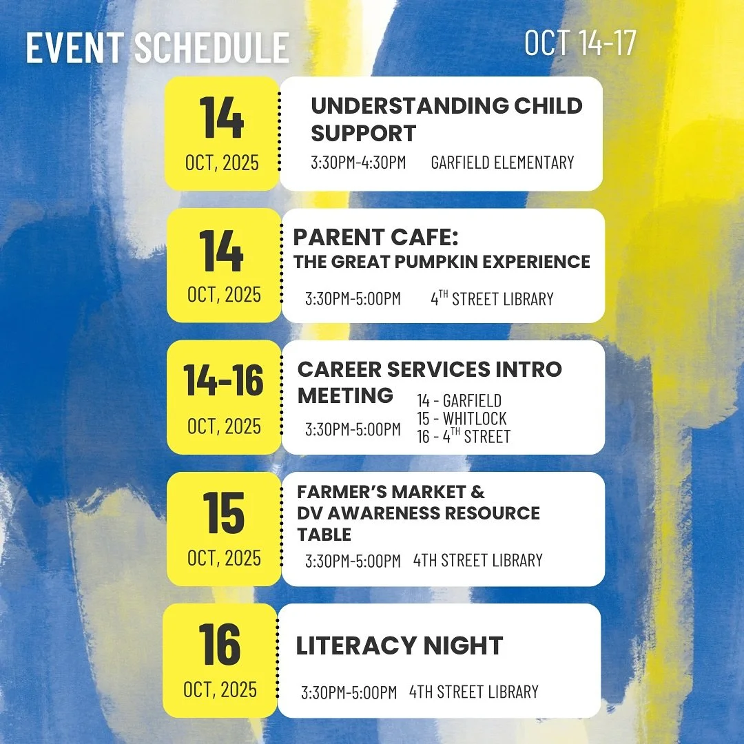 This week is LOADED with events! Check out all that we have planned upcoming 💙💛