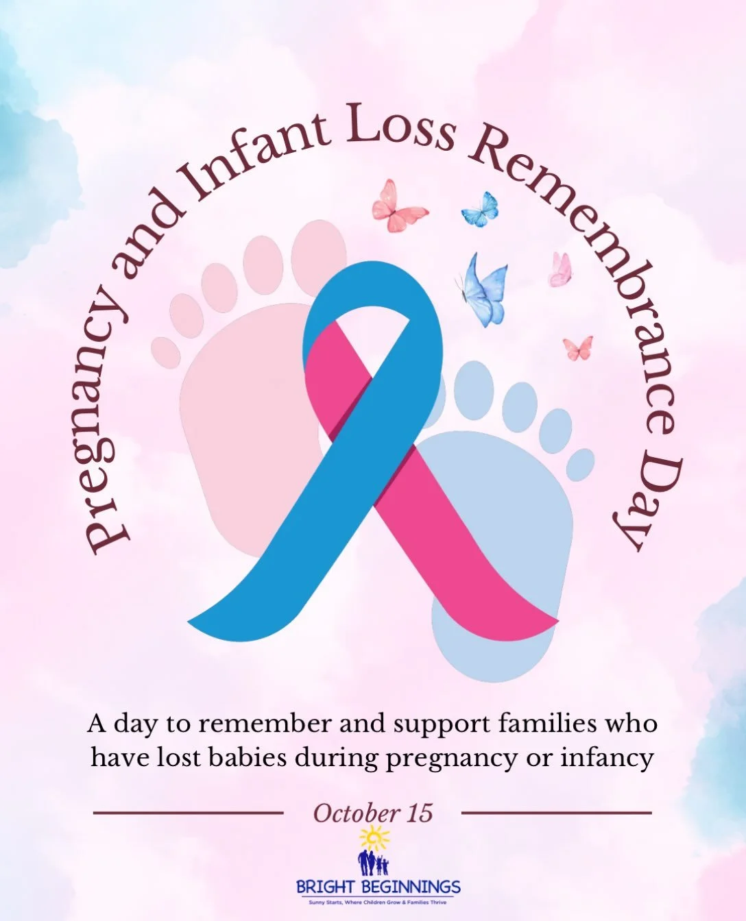 October 15th is observed as Pregnancy &amp; Infant Loss Remembrance day. We would like to pause, reflect, and remember the little ones gone too soon and send love to every family who has experienced pregnancy or infant loss.

May every family feel th