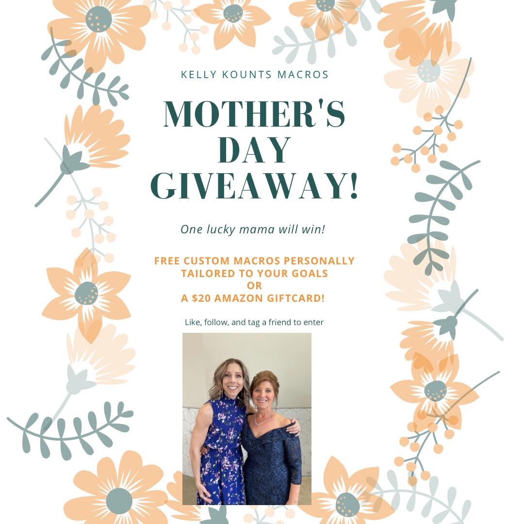 💓💓It&rsquo;s GIVEAWAY time!!💓💓

Calling all the moms and mamas to be! 🫶🏼

Like this post, follow us, and tag a friend below for your chance to win on of two options!

👉🏼 personalized tailored macros for your nutritional goals 
👉🏼 OR a $20 A