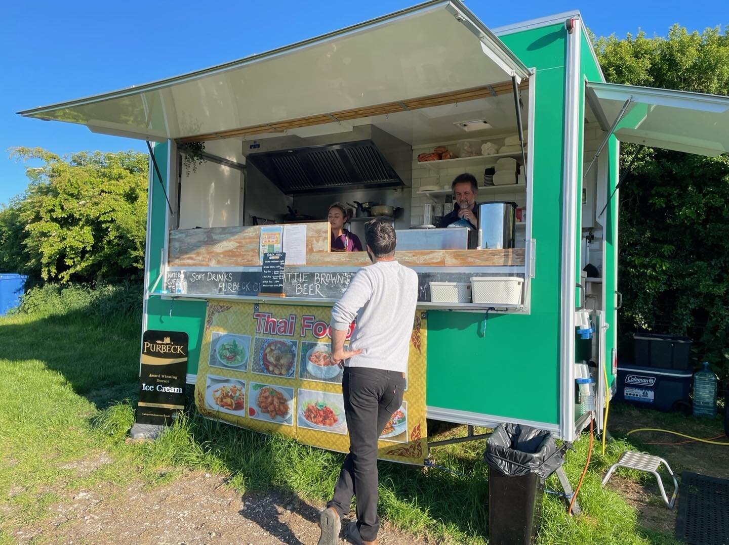 Here all weekend 🤩 ☀️ #popuponthehill #thaifood #purbeckcider #hattiebrowns