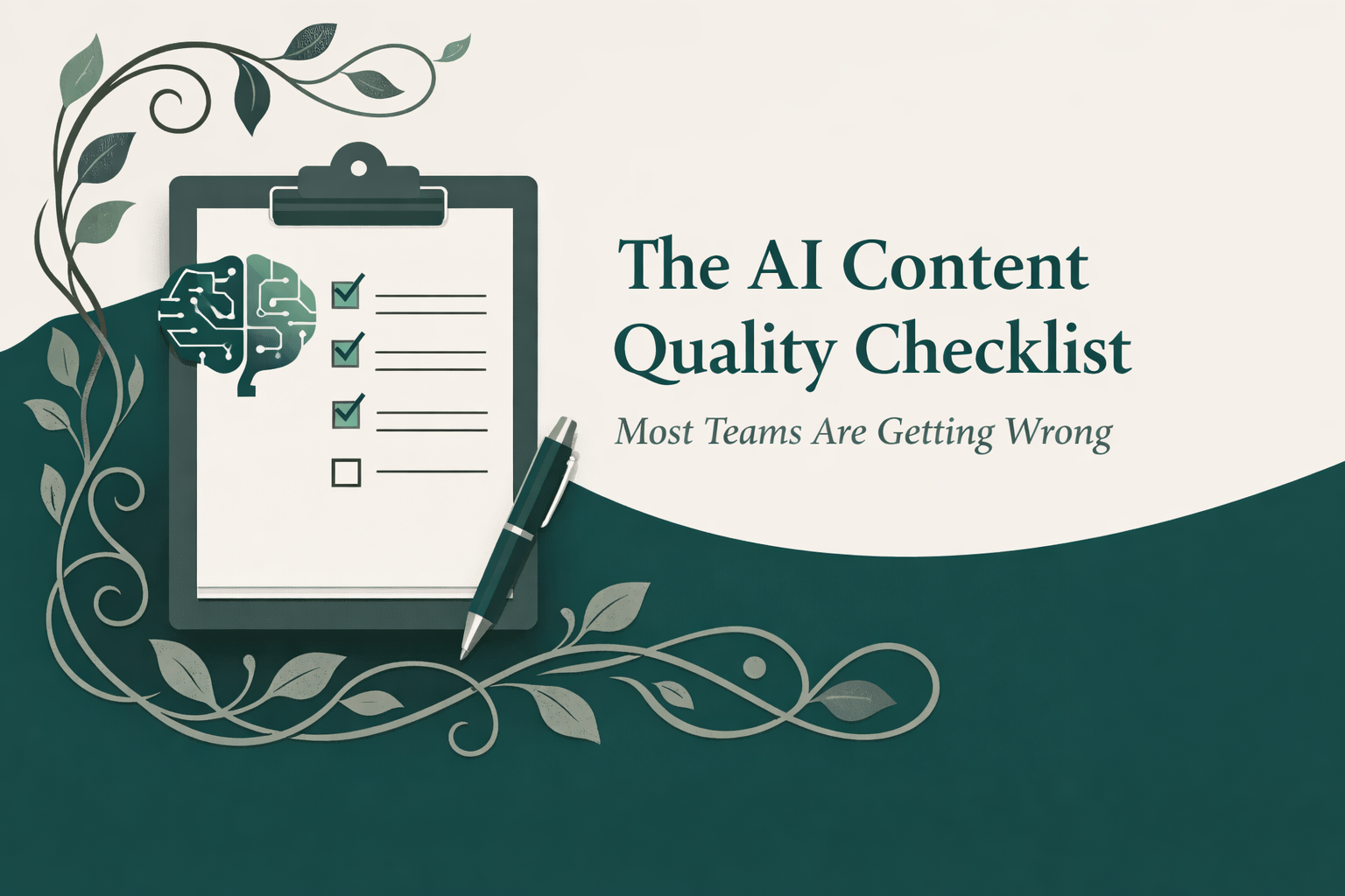 The AI Content Quality Checklist Most Teams Are Getting Wrong