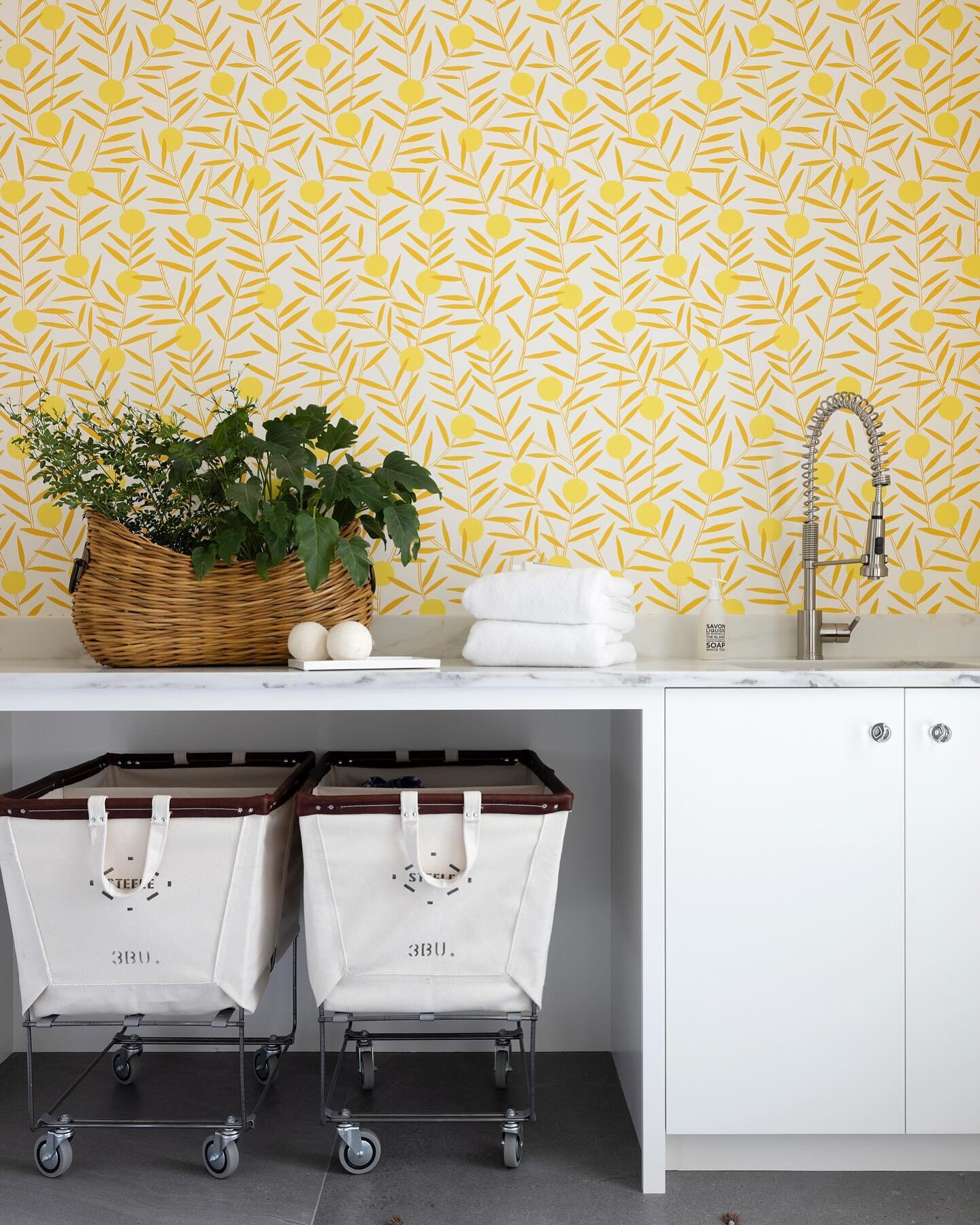 The laundry room- it IS a room. The average woman spends 17 minutes a day in their laundry room doing 8-10 loads a week.  So why not love your laundry room? 💛 
.
.
@dovetail_mn 
@tjmajdecki 
📸: @spacecrafting_photography 
@hyggeandwest 
#laundry #l