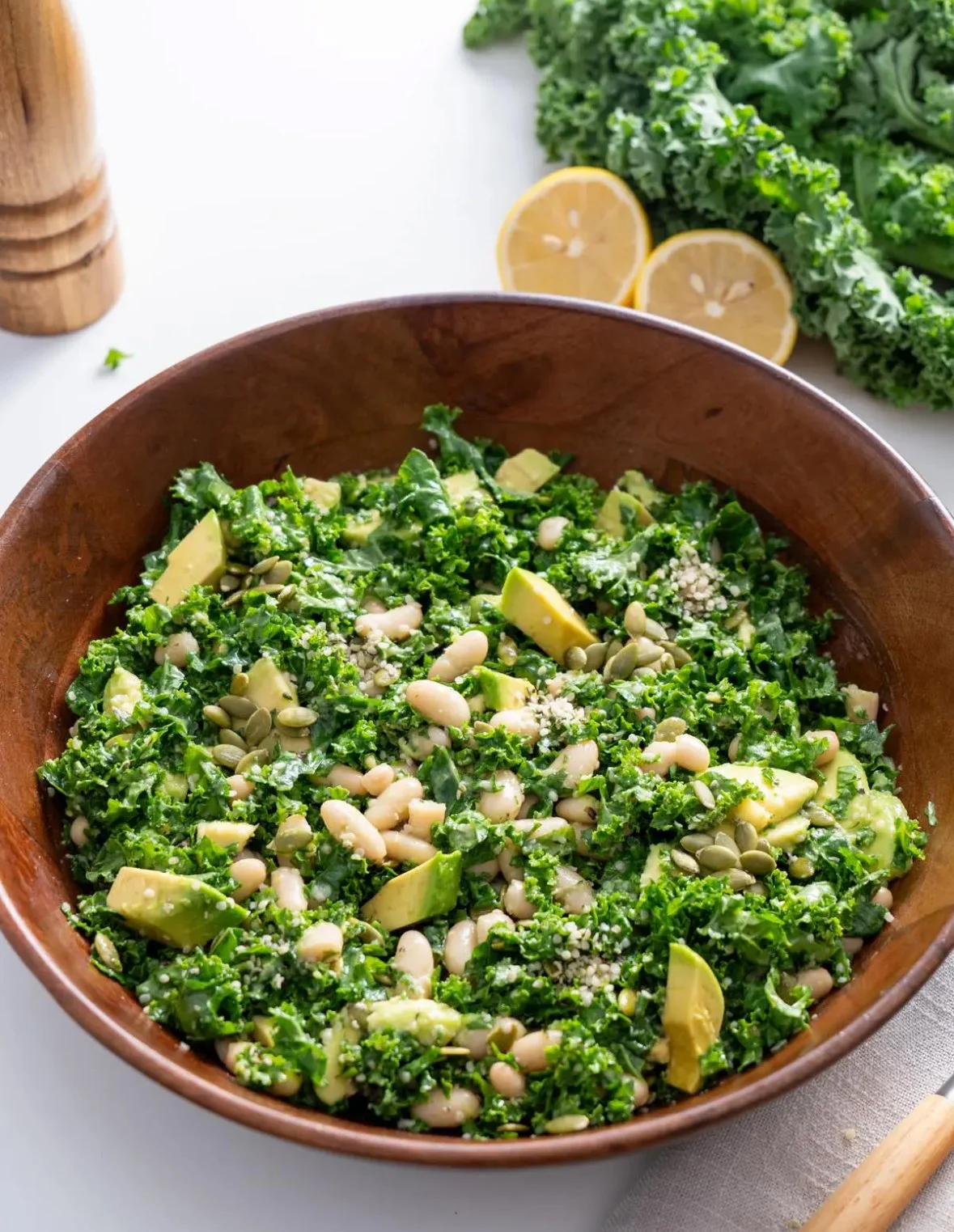 Erewhon-Style Kale + White Bean Salad