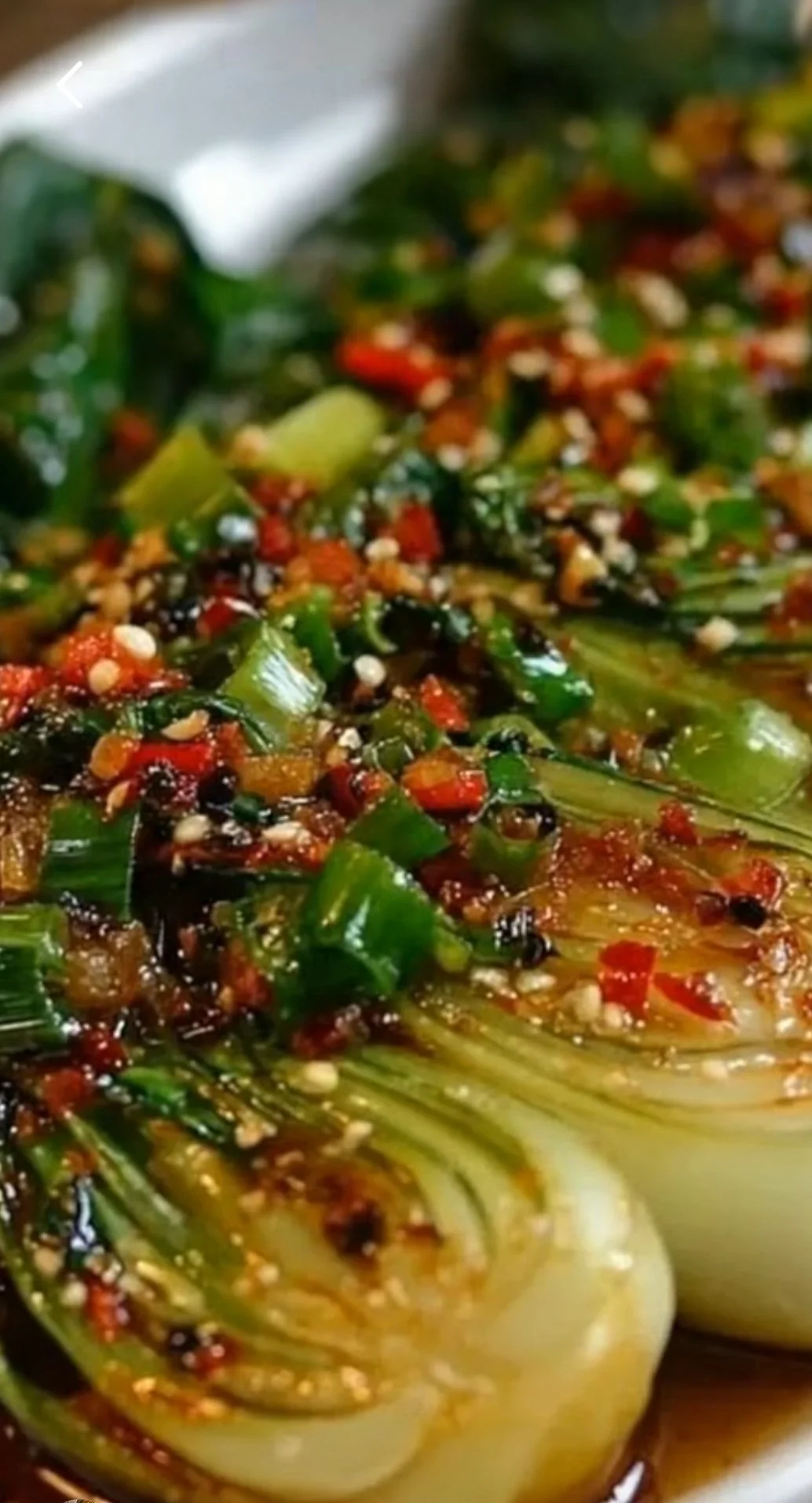 Mediterranean Spicy Grilled Bok ChoyWith Balsamic-Chili Glaze