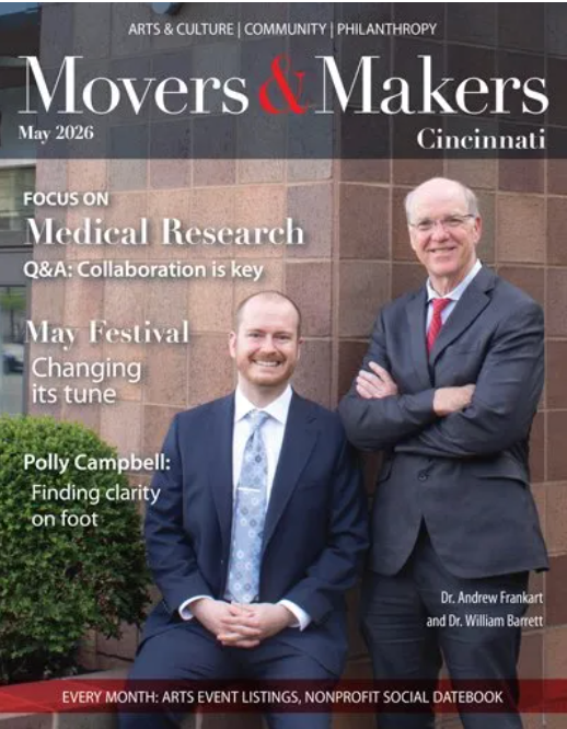 Cincinnati Cancer Foundation on May Cover of Movers &amp; Makers Magazine