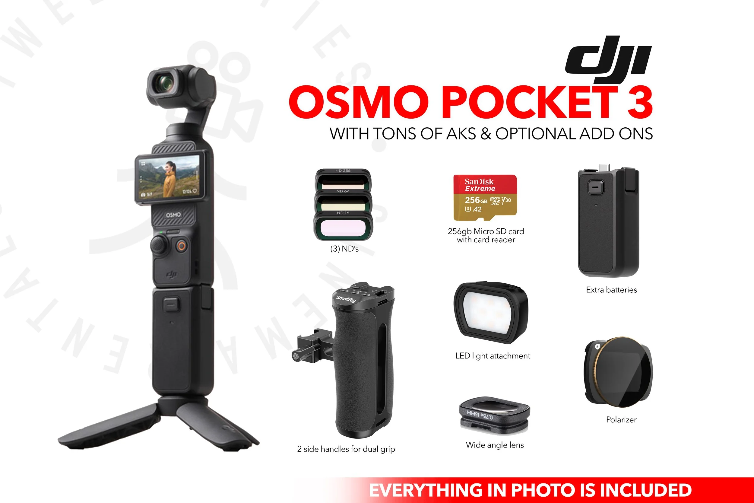 DJI Osmo Pocket 3 Gimbal Package with tons of AKS