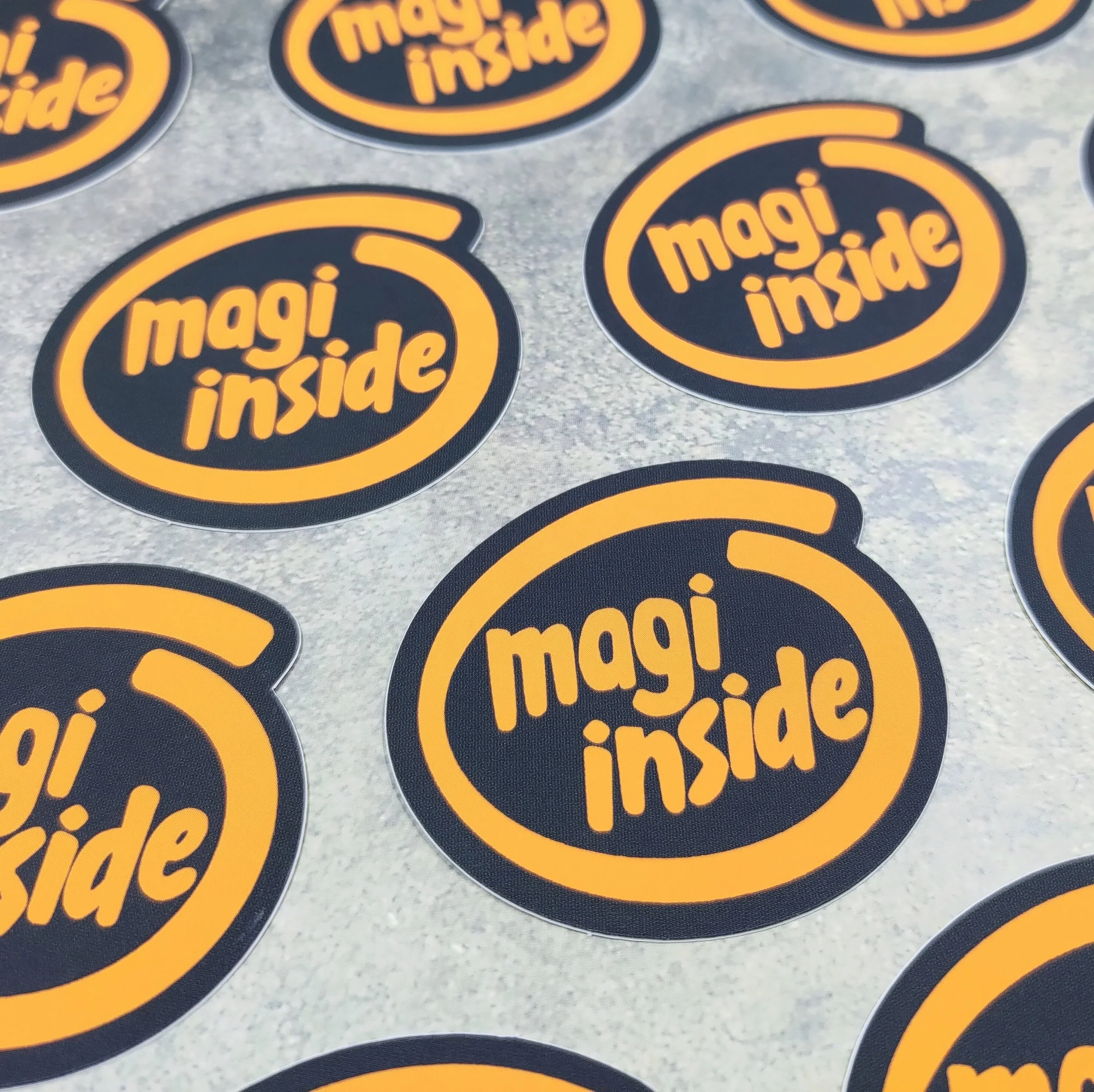 MAGI Inside vinyl sticker — Opalescent Eel Illustration & Design
