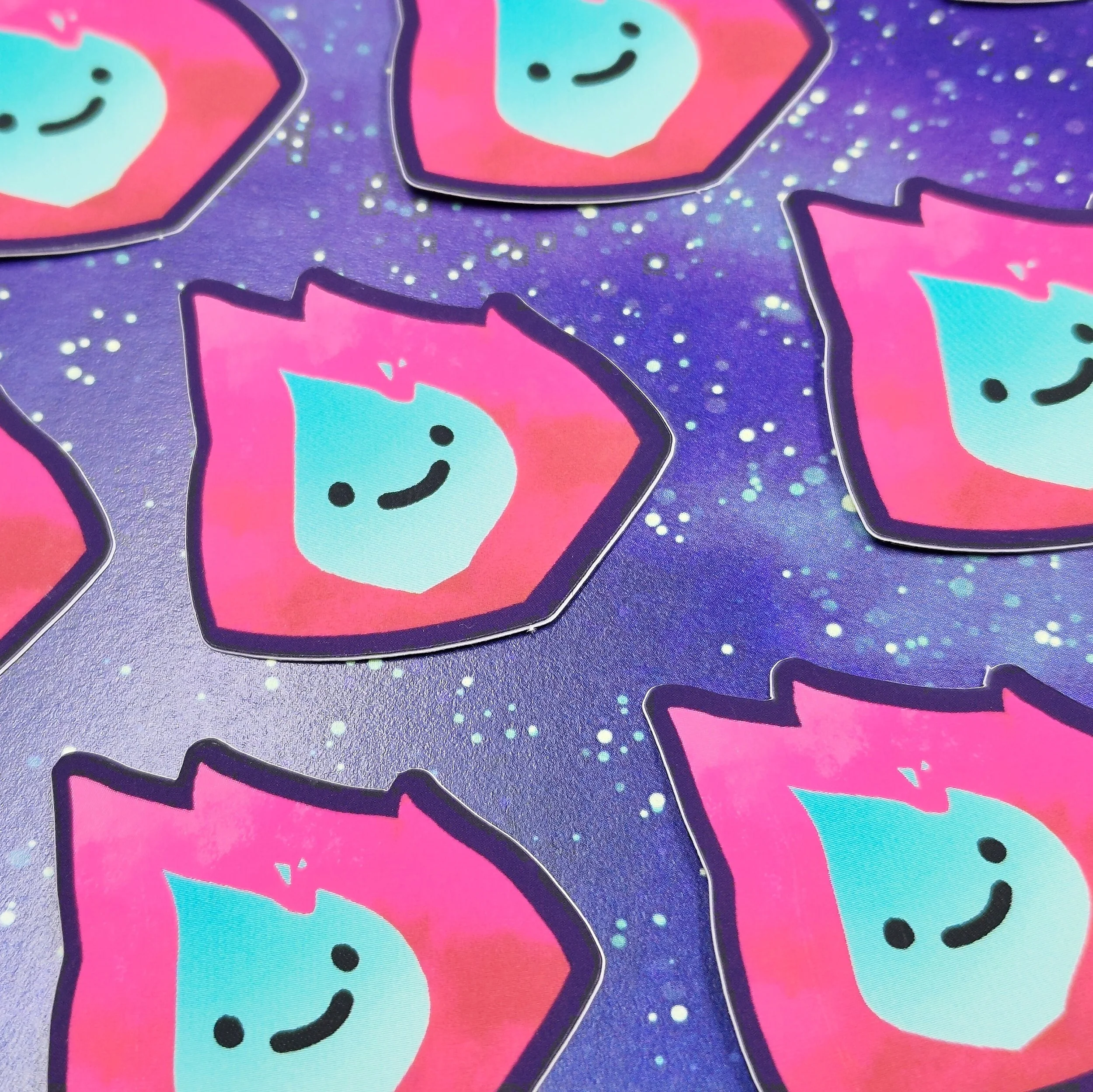 Little Flame vinyl sticker — Opalescent Eel Illustration & Design