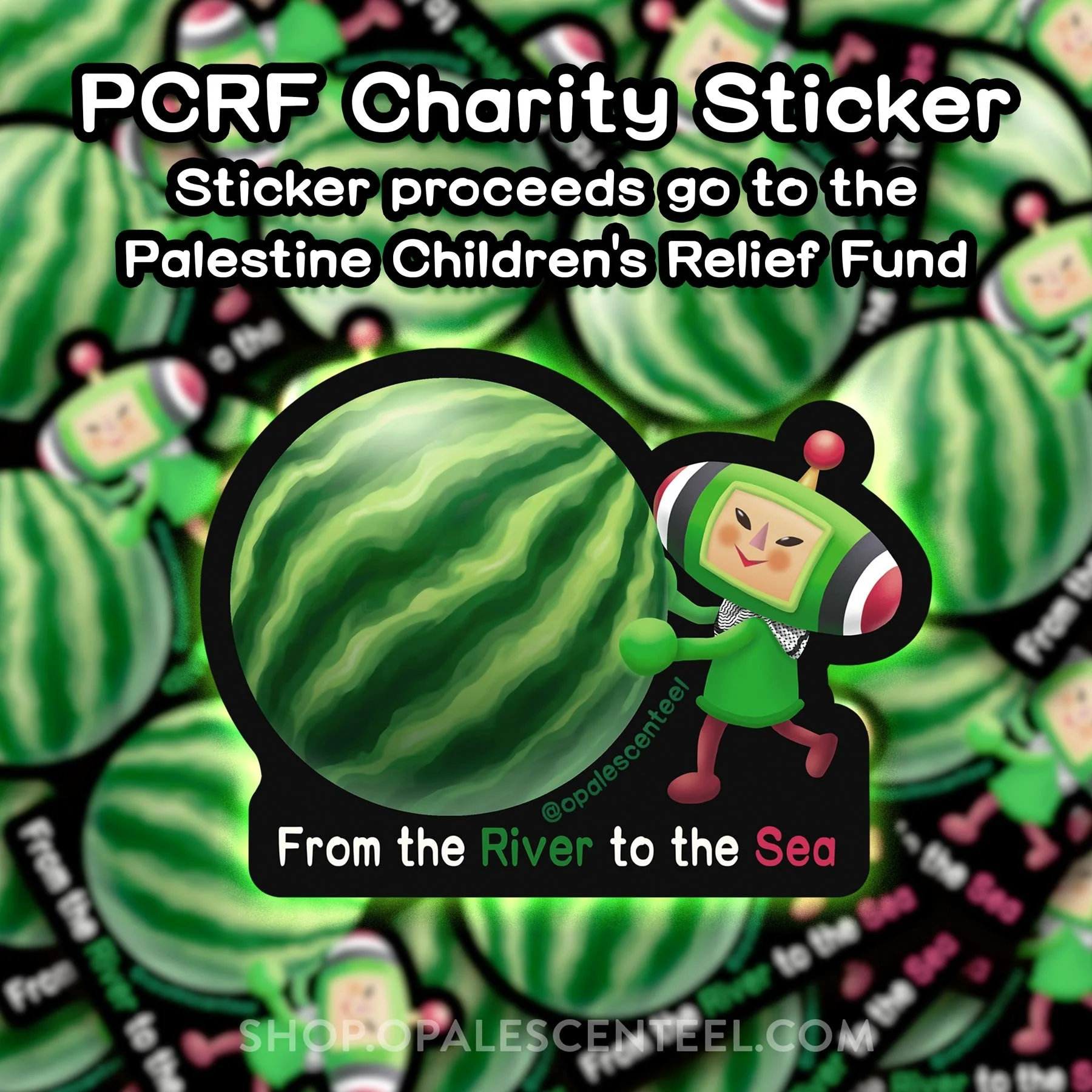 Roll It Up vinyl sticker (PCRF Charity Sticker) — Opalescent Eel ...