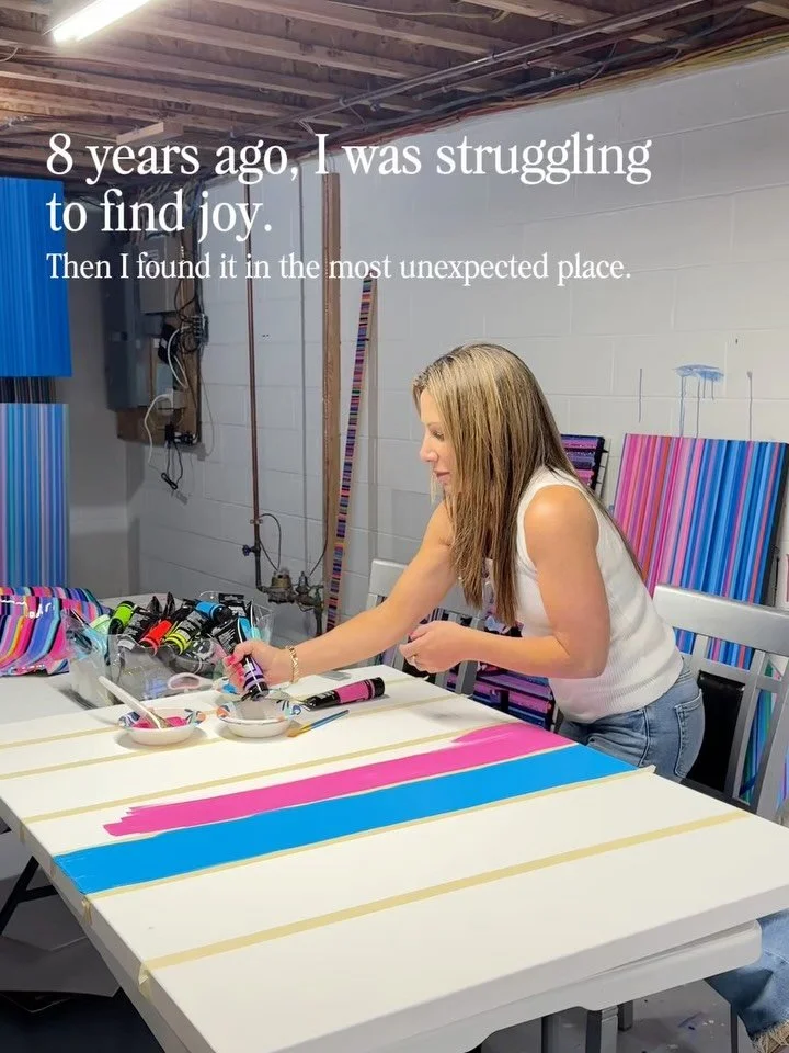 Eight years ago, I was searching for joy.

What I didn&rsquo;t realize at the time was that I would eventually find it through creating art.

Today, many of my original abstract paintings begin not with a color palette, but with a feeling I want to c