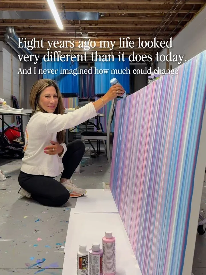 Eight years ago, my paintings looked completely different.

At the time, I was going through a divorce while spending my days producing some of the most heartbreaking stories for Dateline NBC. Without realizing it, the weight I was carrying showed up