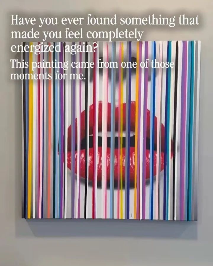 Have you ever found something that made you feel genuinely excited about something again?

This piece came from one of those moments for me.

I had started experimenting with pouring paint over photographs, and suddenly I could see possibilities ever