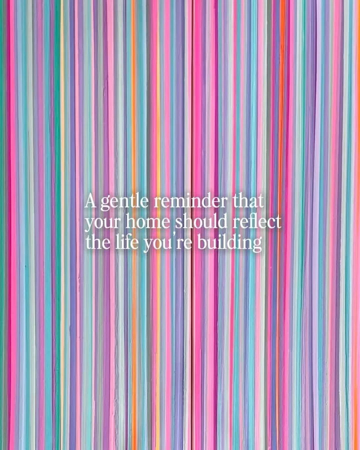 A gentle reminder: the things you surround yourself with should reflect the life you&rsquo;re building.

Every piece in your home becomes part of your everyday life.

The chair you read in.
The mug you reach for every morning.
The painting you pass e