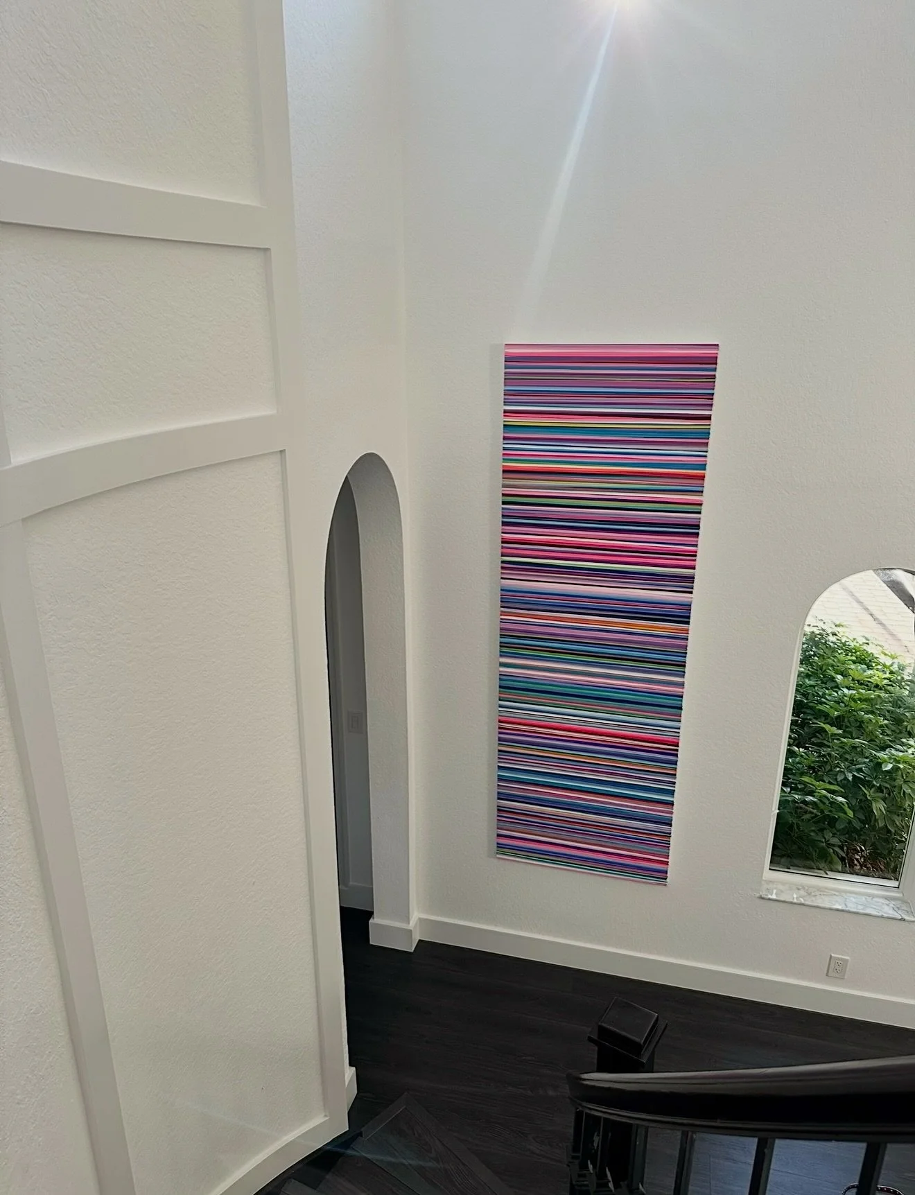 The spaces we move through every day shape us more than we realize. 

Your entryway is the first thing you see when you leave for the day&hellip;
and the first thing that welcomes you home.

This client was looking for artwork that could complement t