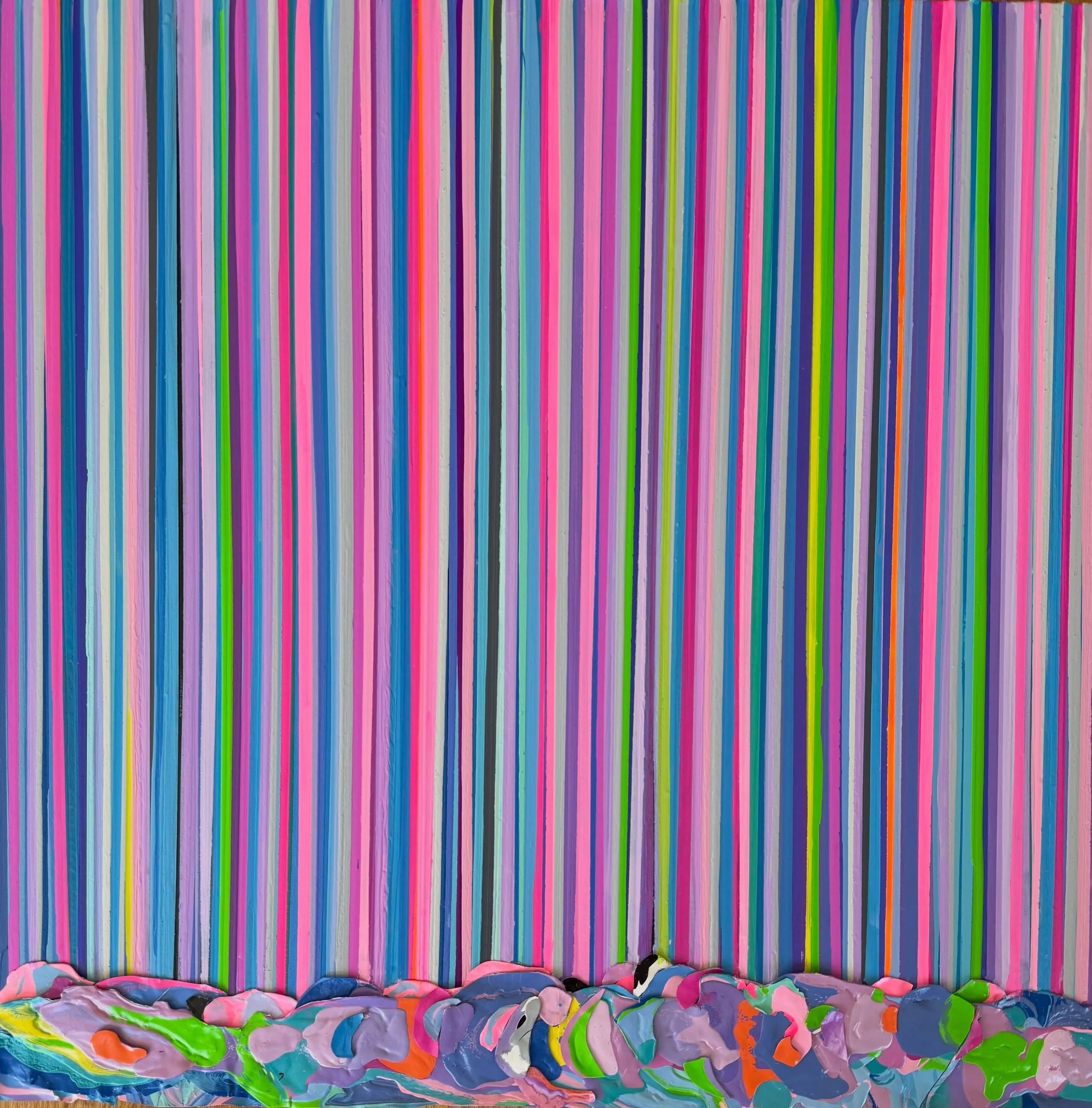 Introducing Capri, a new 36 &times; 36 original painting inspired by the vibrant colors of the Mediterranean.

For the days you can&rsquo;t escape to far away places, bring a little of its color home.

This colorful abstract painting combines flowing