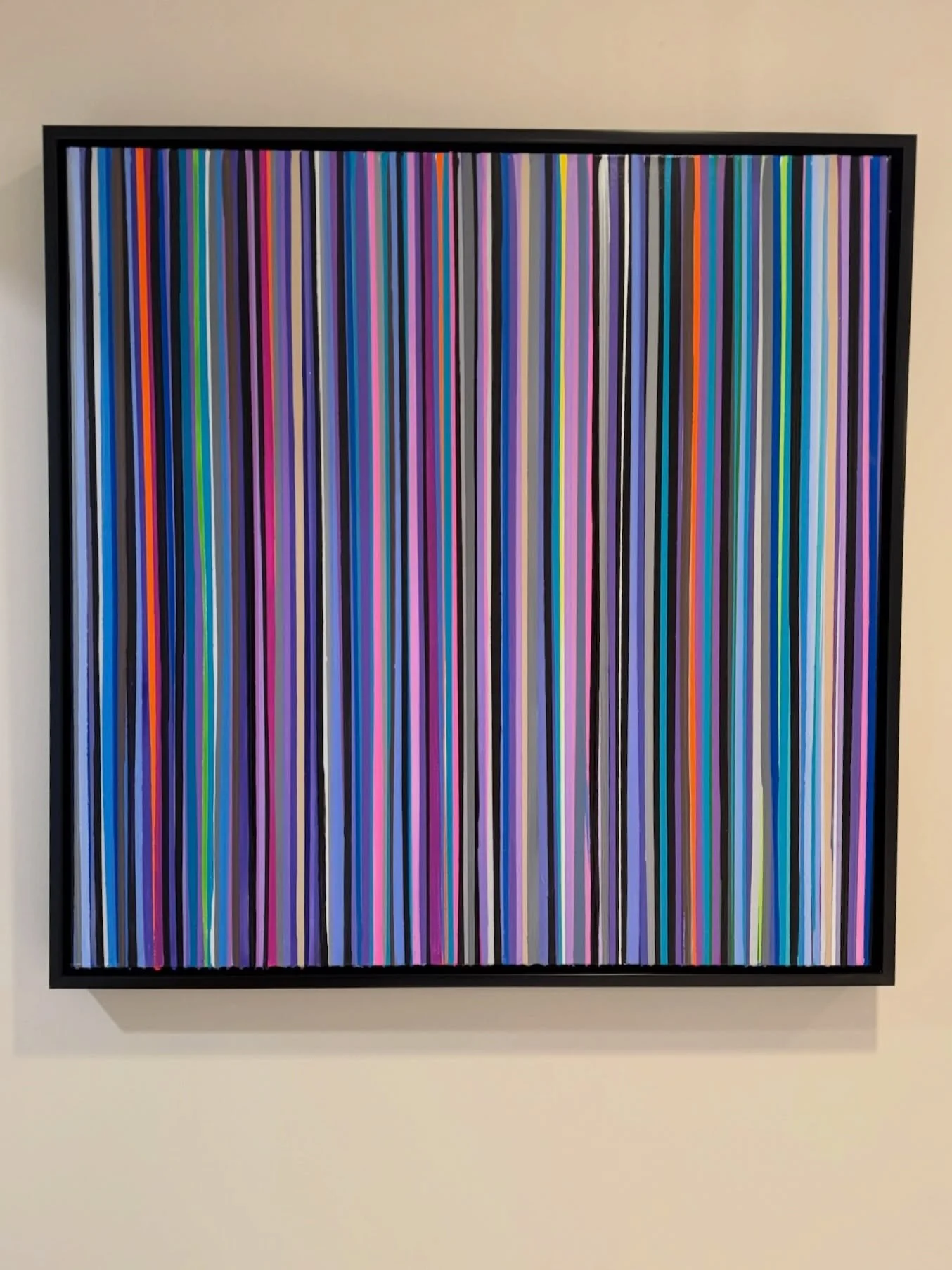 My client in Bethesda wanted an original abstract painting that brought color into her home, but in a softer, more muted way. 

I love working within that kind of direction- finding the right mix of color, movement and contrast that still feels like 