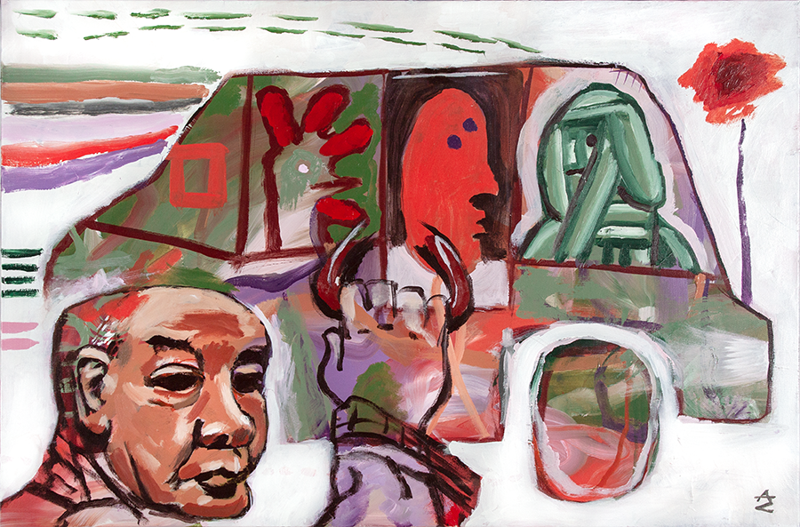 "That Day", 36x24 Acrylic on canvas // Adam D. Cohen