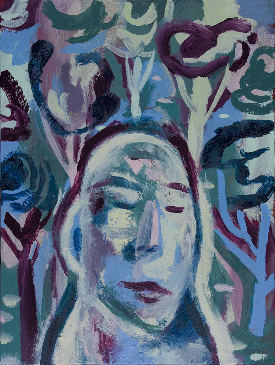 "My Own Breathing", 18x24 Acrylic on canvas // Adam D. Cohen