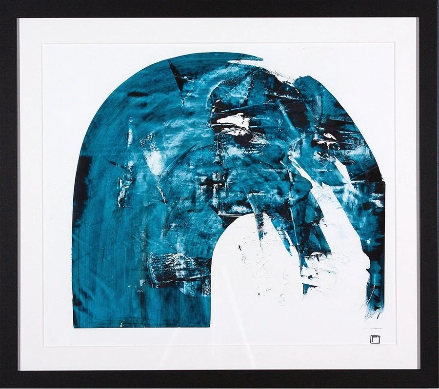 "Breaking Waves 1", 36x32  Acrylic on yupo paper // Pete Sack